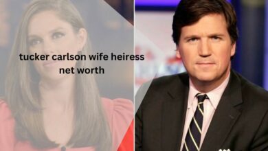 tucker carlson wife heiress net worth - High School Sweetheart, Not Heiress